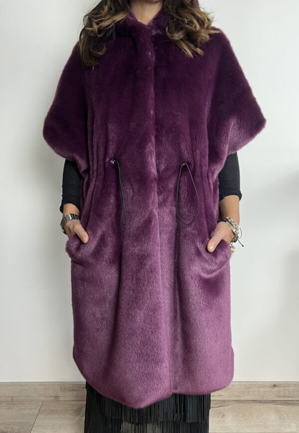 Eco pelliccia Any Bordeaux