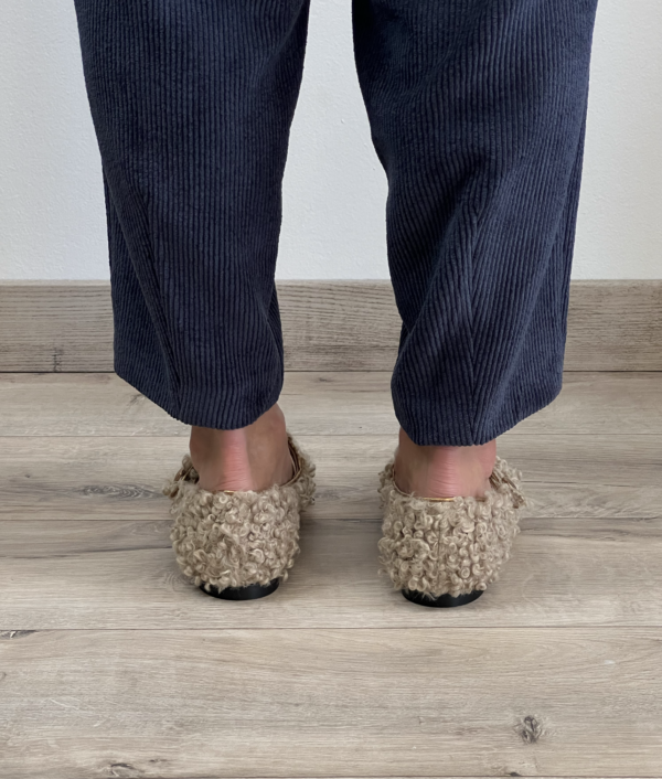 Slingback Cheville Mindi a punta ricciolo beige - immagine 4