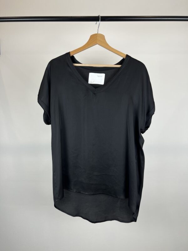 T-SHIRT in raso misto seta BRAND UNIQUE - immagine 2