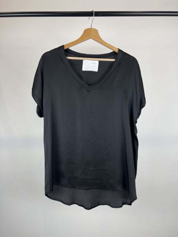 T-SHIRT in raso misto seta BRAND UNIQUE - immagine 3