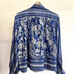 Camicia Bluette Fiore e Riga DAHLO - immagine 2