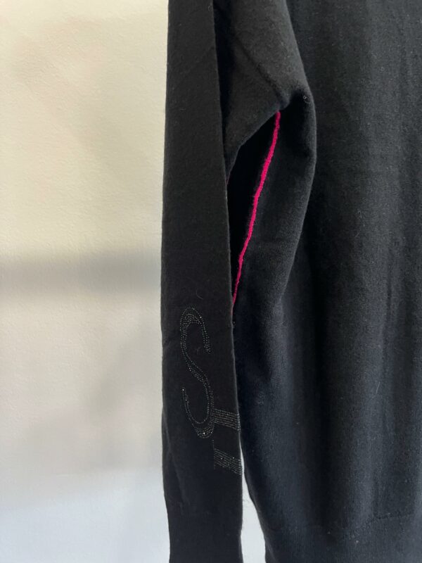 Maglia scollo a V  Over con Paillettes WHO*S WHO - immagine 3