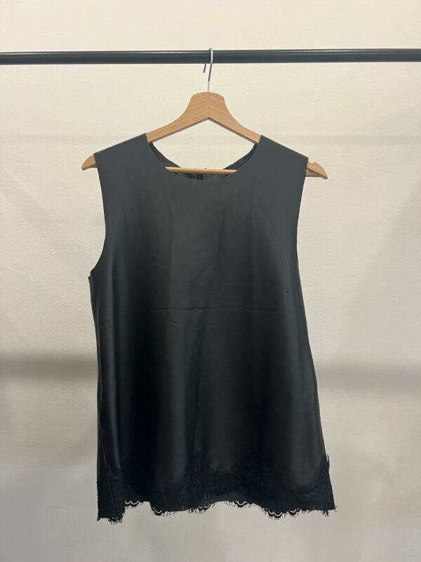 Top Pelle nera Pink Memories - immagine 5