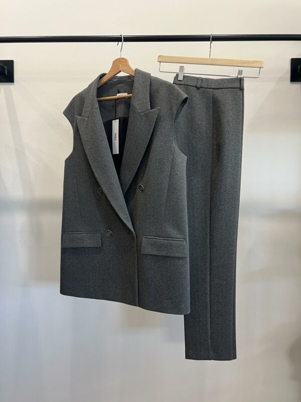 Pantalone a Sigaretta Gessato MeS - immagine 9