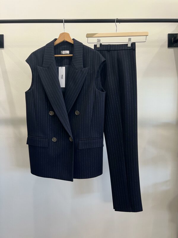Pantalone a Sigaretta Gessato MeS - immagine 8