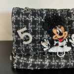 Borsa  Minime Paris  Medium  Bianca e Nera "Minnie" - immagine 11