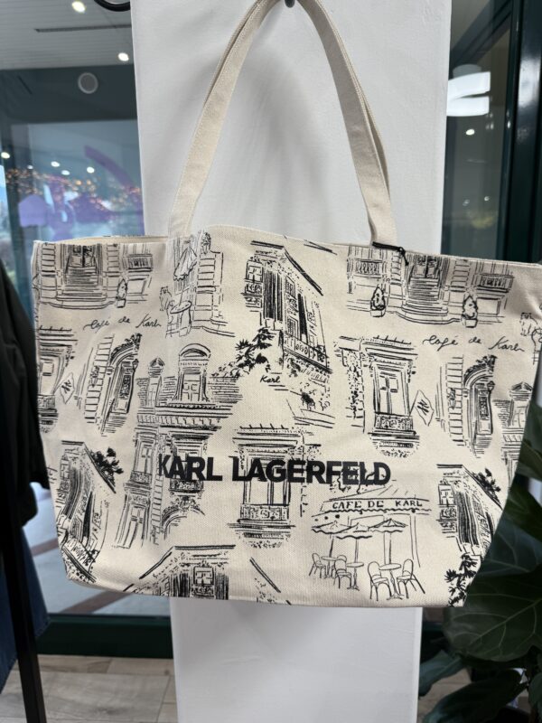 Karl Lagerfeld X JORGE PARRA Shopper con Stampa