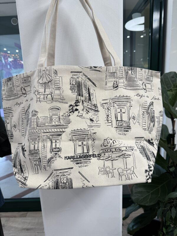 Karl Lagerfeld X JORGE PARRA Shopper con Stampa - immagine 2