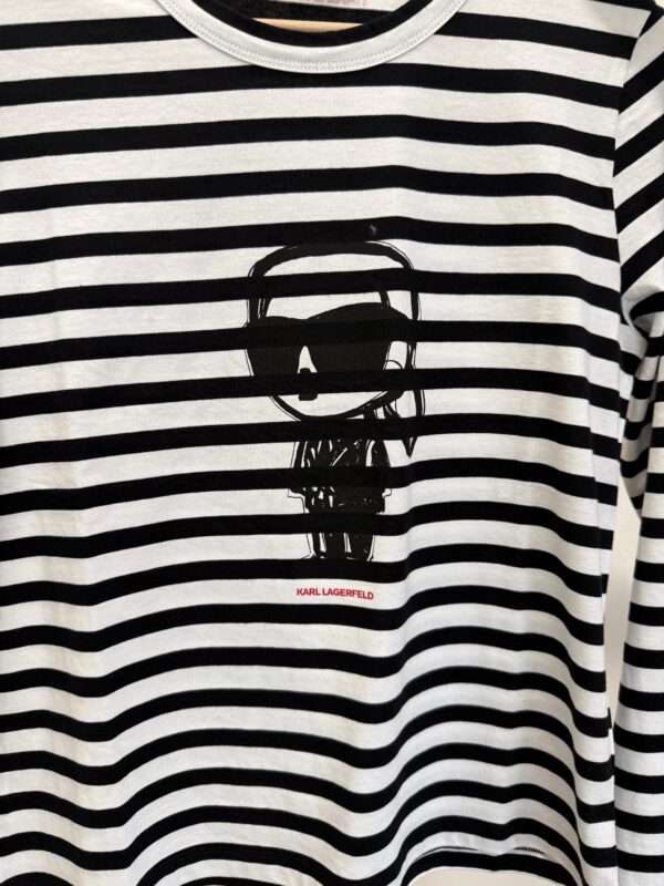 Ikon T-Shirt Karl Lagerfeld a righe maniche lunghe - immagine 7