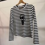 Ikon T-Shirt Karl Lagerfeld a righe maniche lunghe - immagine 2