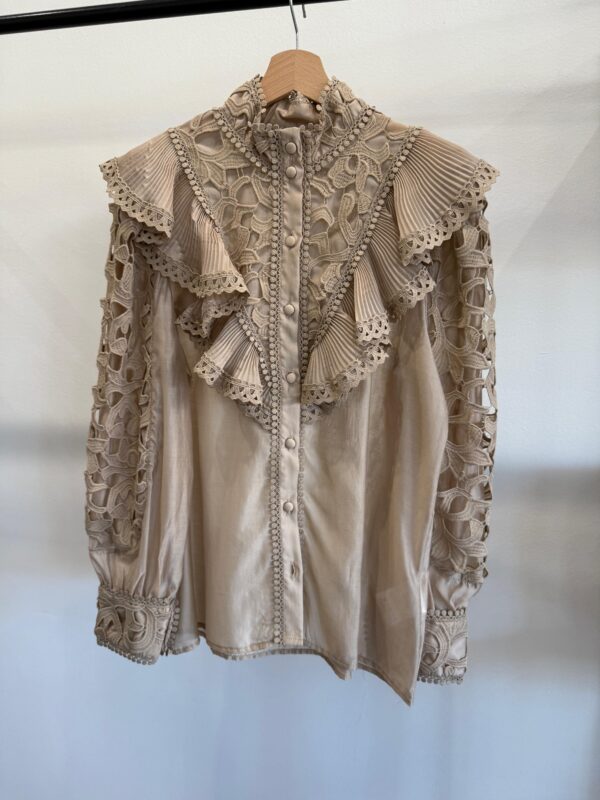 Camicia con volant Paperlace. - immagine 6
