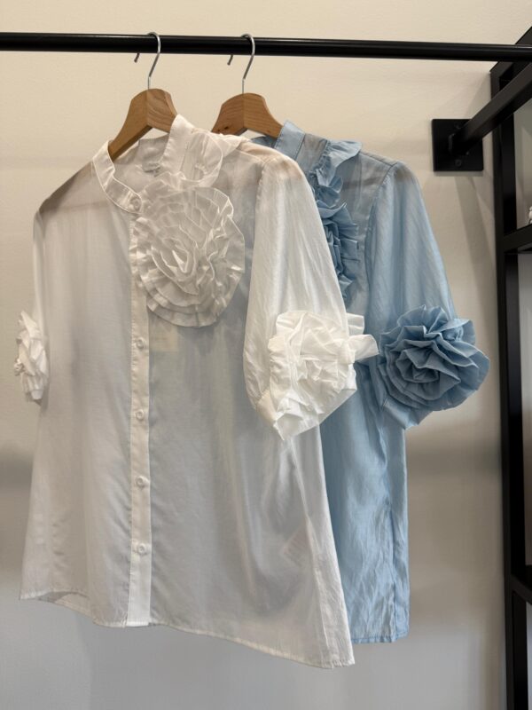 Camicia con Fiore Paperlace