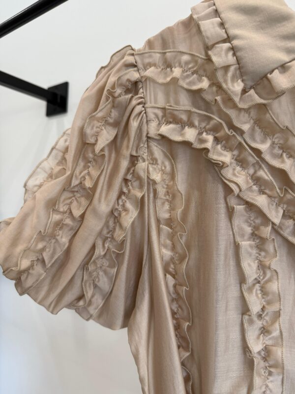 Abito chemisier con ruches PAPERLACE - immagine 4