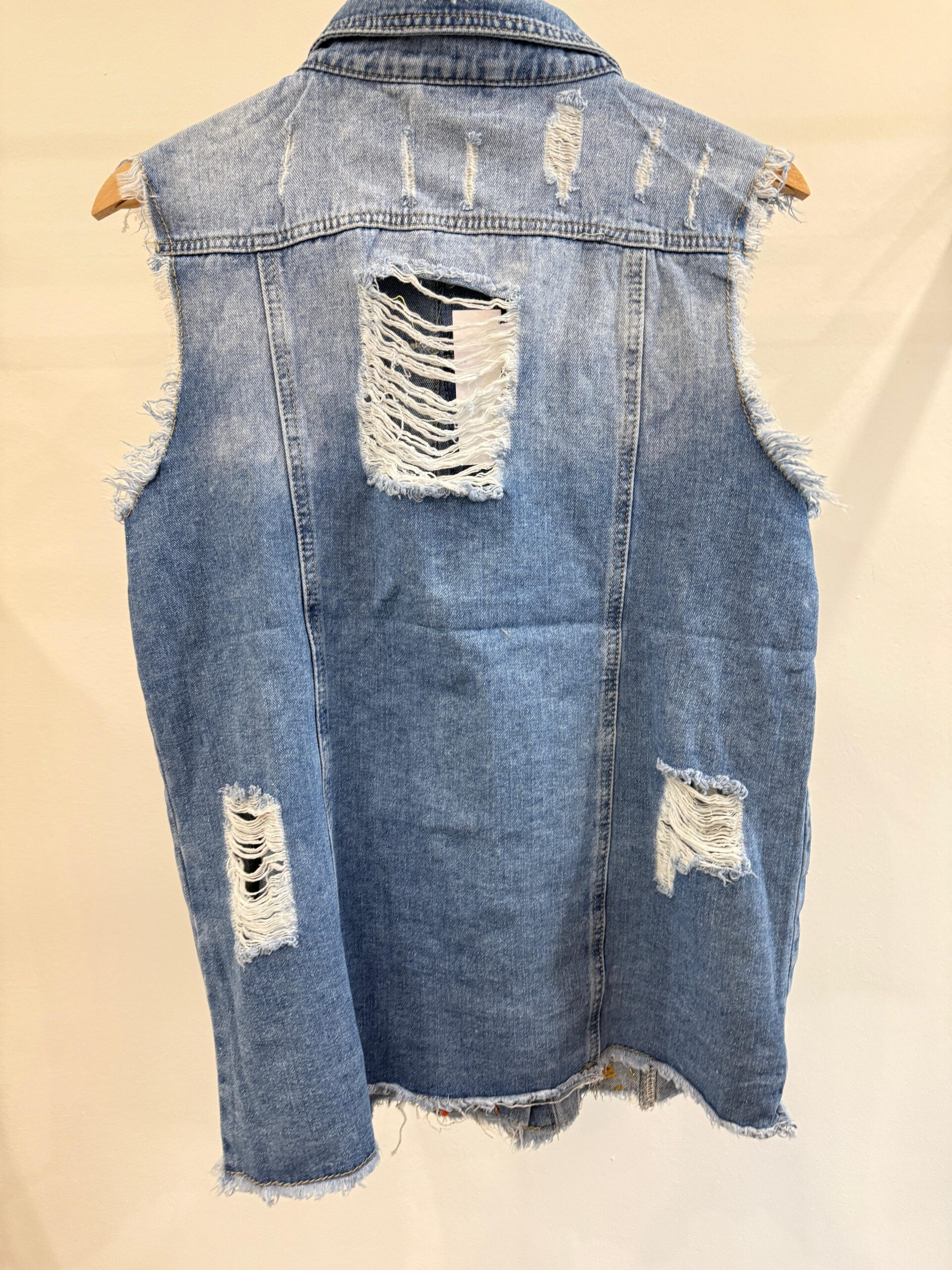 Gilet Jeans Femme Rouge by Àlmala - immagine 6